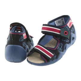 Befado Sandalen Kinderschuhe 350P003 rot marineblau 4