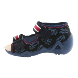 Befado Sandalen Kinderschuhe 350P003 rot marineblau 2