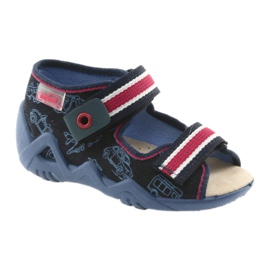 Befado Sandalen Kinderschuhe 350P003 rot marineblau 1