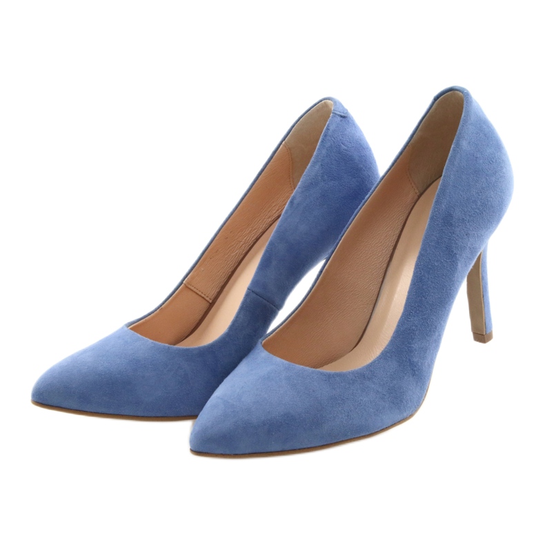 Pumps auf Stiletto Damenschuhe Edeo 3313 blau 3