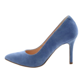 Pumps auf Stiletto Damenschuhe Edeo 3313 blau 2