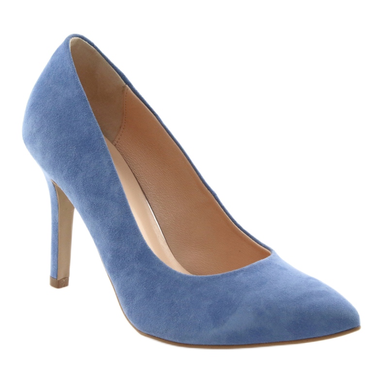 Pumps auf Stiletto Damenschuhe Edeo 3313 blau 1