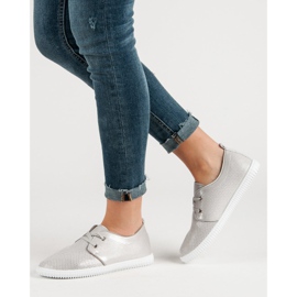 Super Mode Klassische graue Schuhe 1