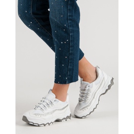 Sneakers mit Glitzer weiß 1