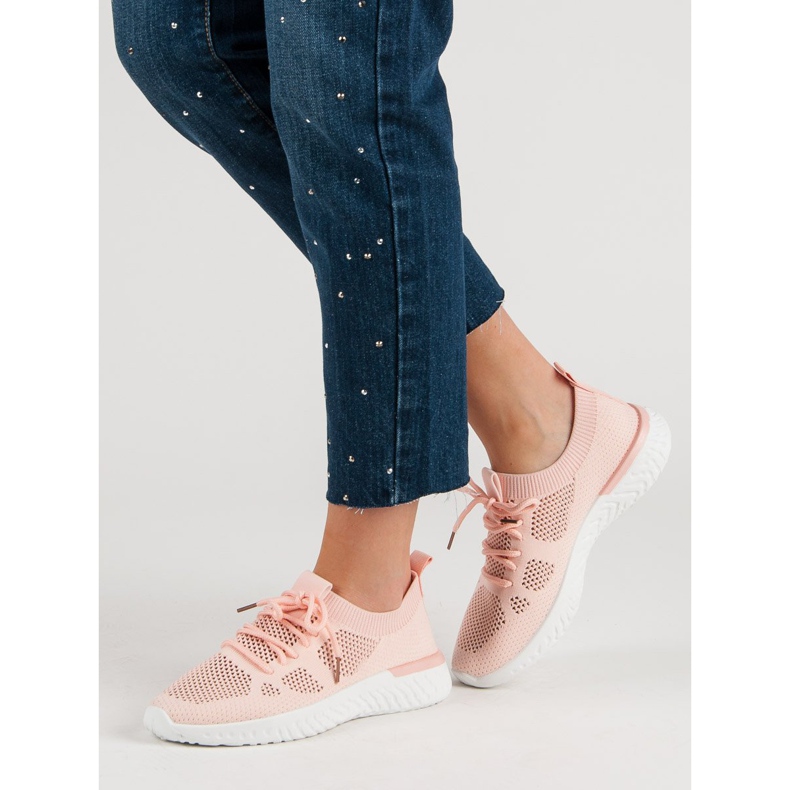 Luftige Sportschuhe rosa 1