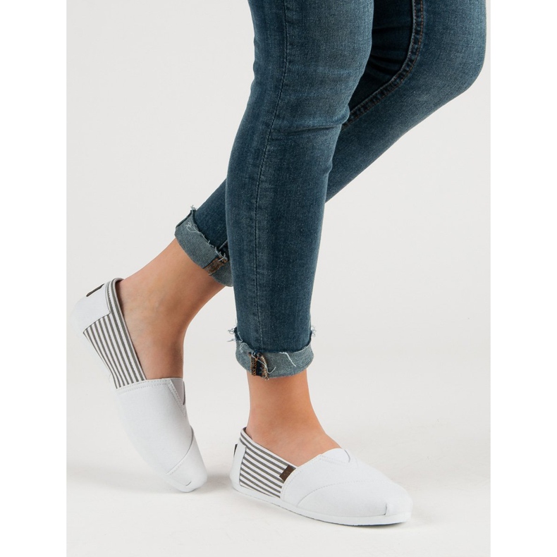 Leichte Turnschuhe zum Hineinschlüpfen weiß 1