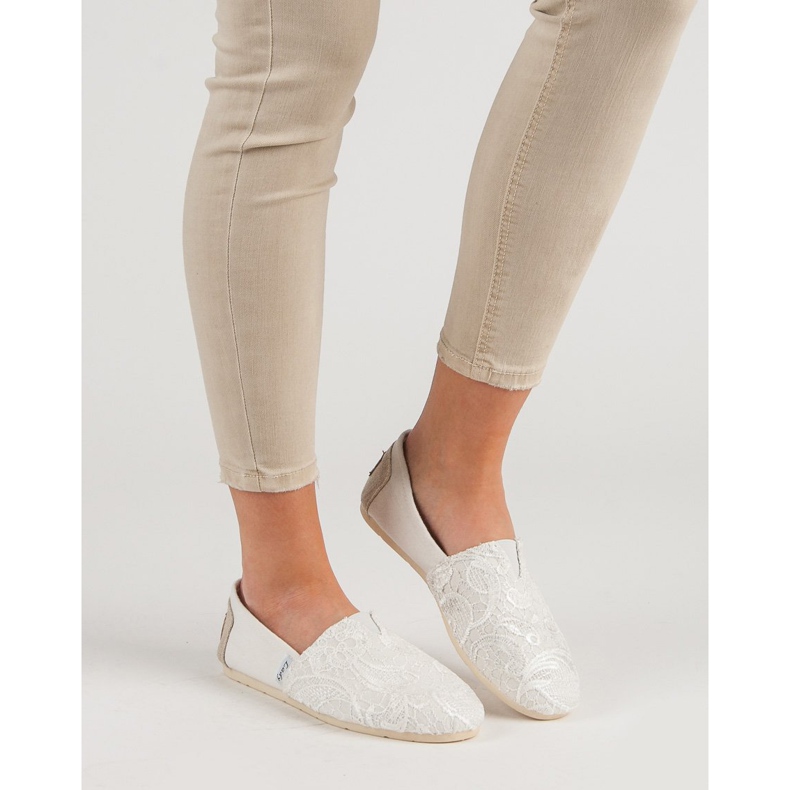 L. Day Slipons mit Muster beige 1