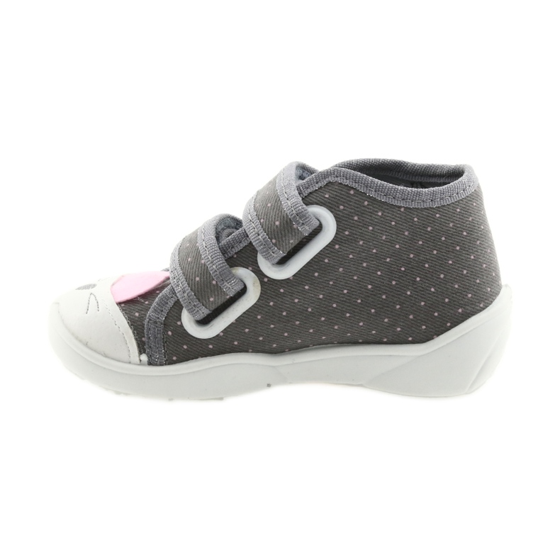 Befado Kinderschuhe 212P059 grau rosa 2