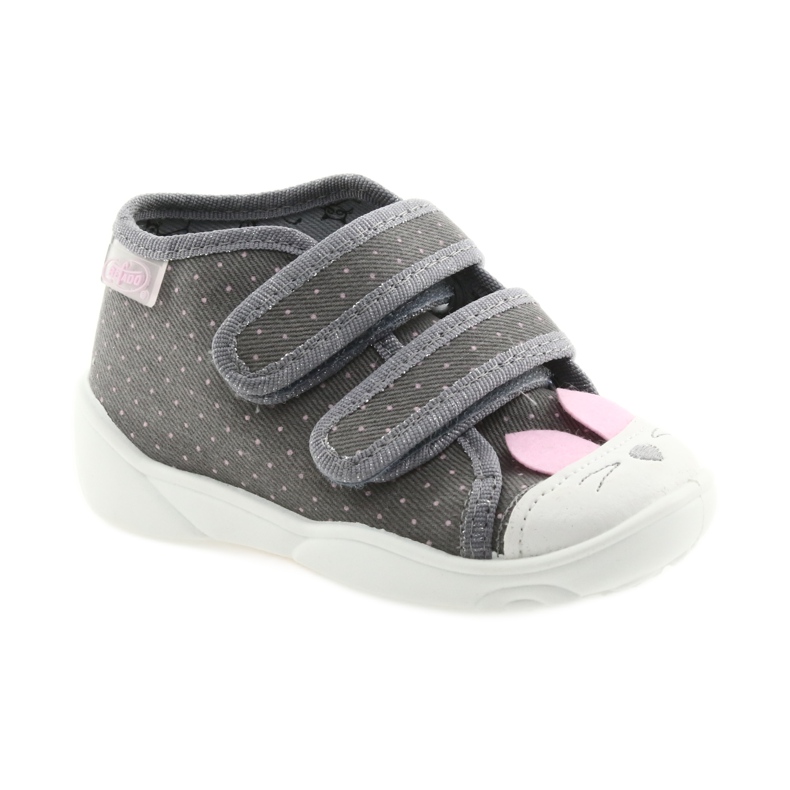 Befado Kinderschuhe 212P059 grau rosa 1