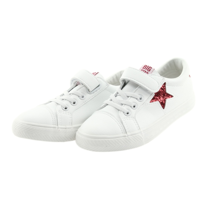 Big Star Sneakers mit Klettverschluss Stern 374102 weiß rot 3