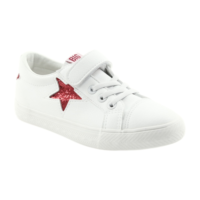 Big Star Sneakers mit Klettverschluss Stern 374102 weiß rot 1