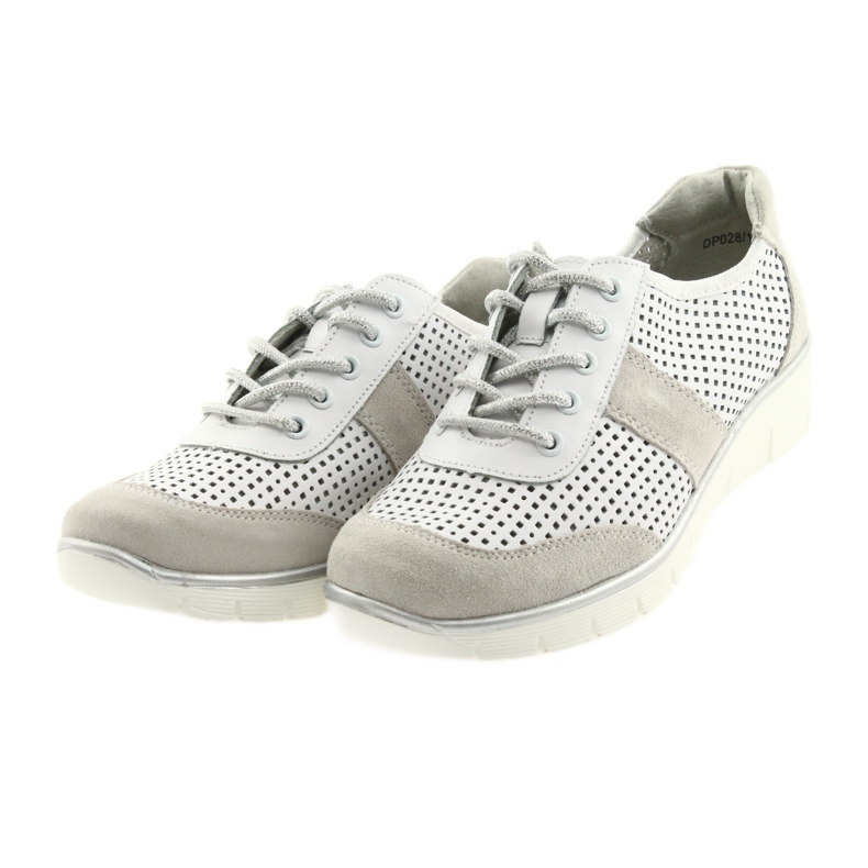 Sportschuhe für Damen Filippo 028 weiß und grau 5