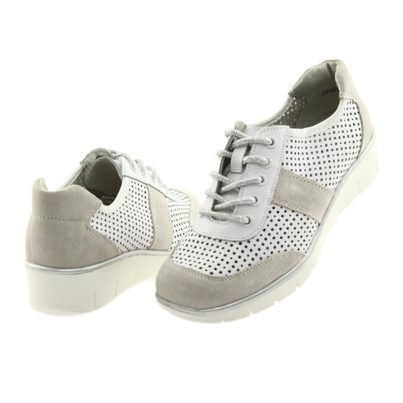 Sportschuhe für Damen Filippo 028 weiß und grau 4