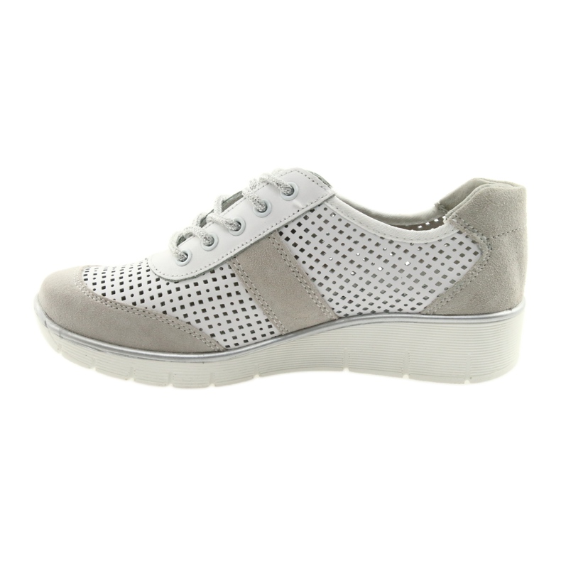 Sportschuhe für Damen Filippo 028 weiß und grau 2