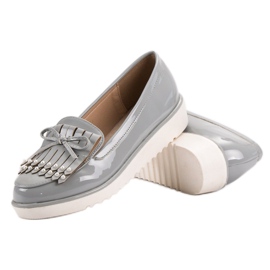 Grau lackierte Schuhe VICES 1