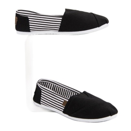 Leichte Turnschuhe zum Hineinschlüpfen weiß schwarz 2