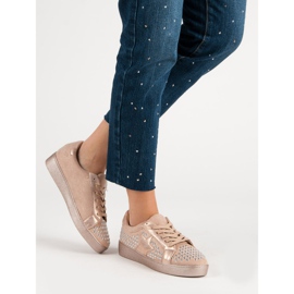 Bestelle Sportschuhe mit Strasssteinen rosa 2