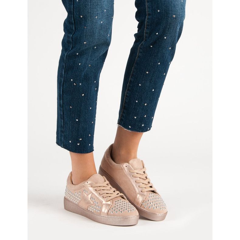 Bestelle Sportschuhe mit Strasssteinen rosa 1