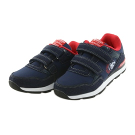 American Club Amerikanische BS08 Sportschuhe mit Ledereinlage rot marineblau 3