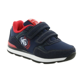 American Club Amerikanische BS08 Sportschuhe mit Ledereinlage rot marineblau 1