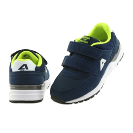 American Club BS09 marineblaue Lederinnensohle grün navy blau 4