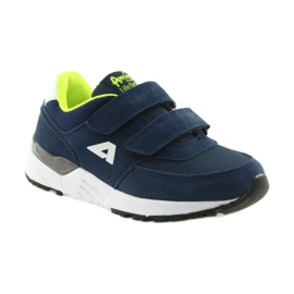 American Club BS09 marineblaue Lederinnensohle grün navy blau 1