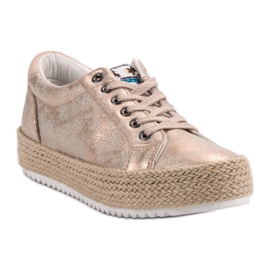 Betler Modische Espadrilles-Sneaker rosa 1
