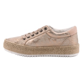 Betler Modische Espadrilles-Sneaker rosa 2