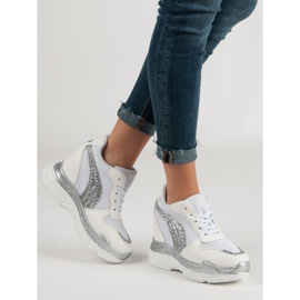 Weiße Sneaker mit Glitzer VICES 2