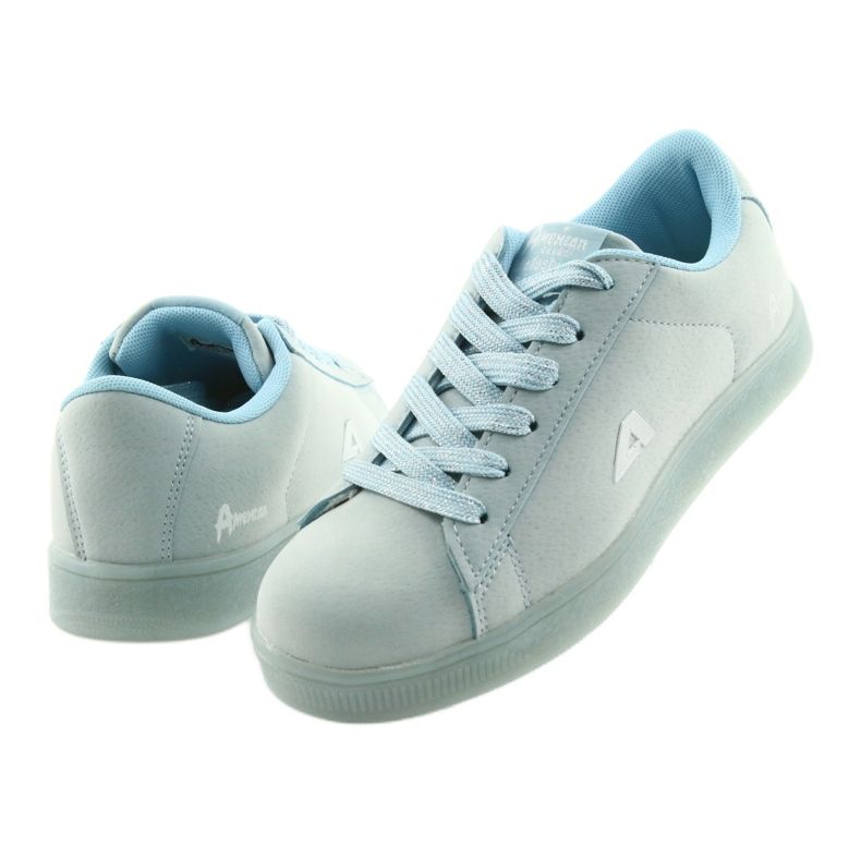 American Club BS07 Kinder -Turnschuhe blau 4