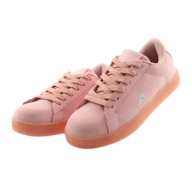 American Club BS07 Sportschuhe, Ledereinsatz rosa 3