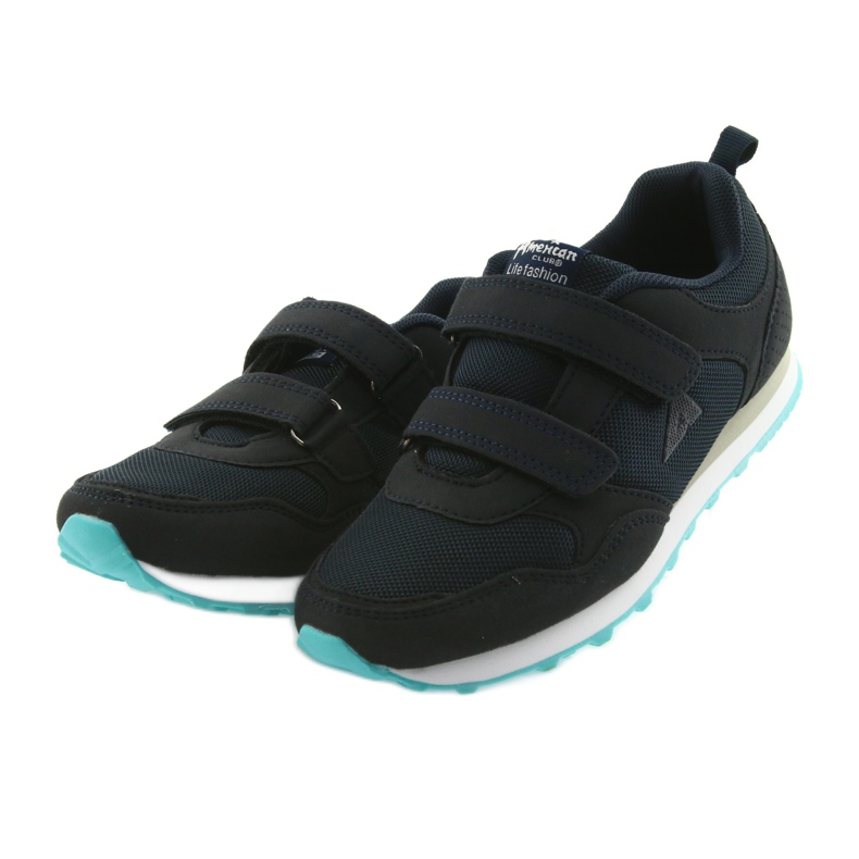 American Club WT30 marineblaue Kinder Sportschuhe farblos 3