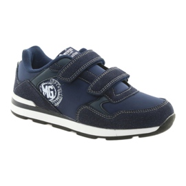 American Club BS01 Lederinnensohle weiß marineblau 1