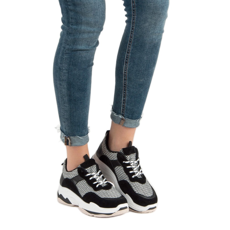 Kylie Turnschuhe auf der Plattform schwarz 1