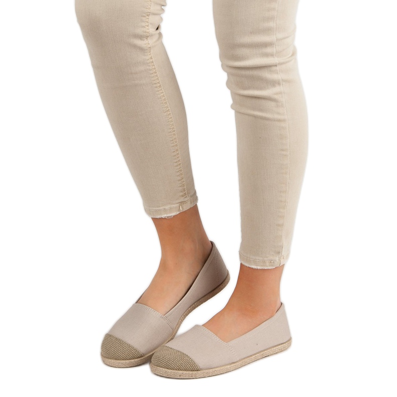 Modische Espadrilles in Beige 2