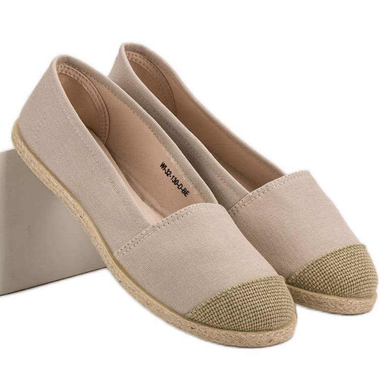 Modische Espadrilles in Beige 1