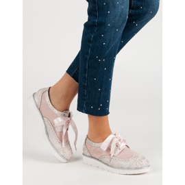 Vices Schuhe mit einem Band gebunden rosa 2