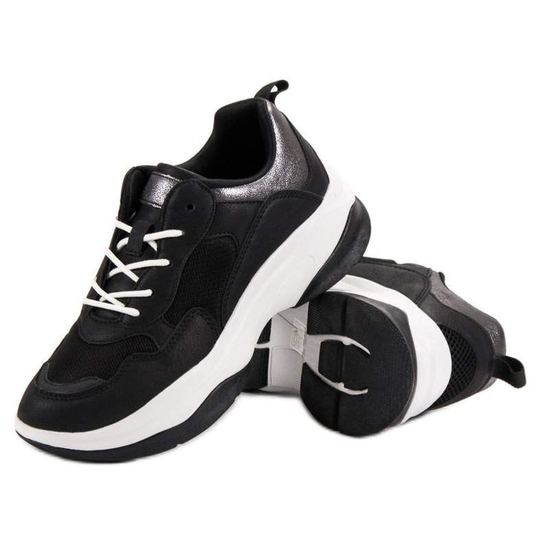 Kylie Modische schwarze Turnschuhe 2