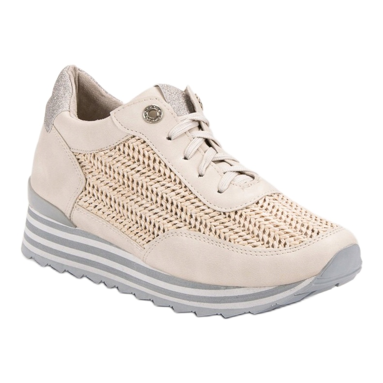 Aclys Sneakers mit Muster beige 1