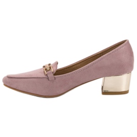 Kylie Hochhackige Loafer lila 2