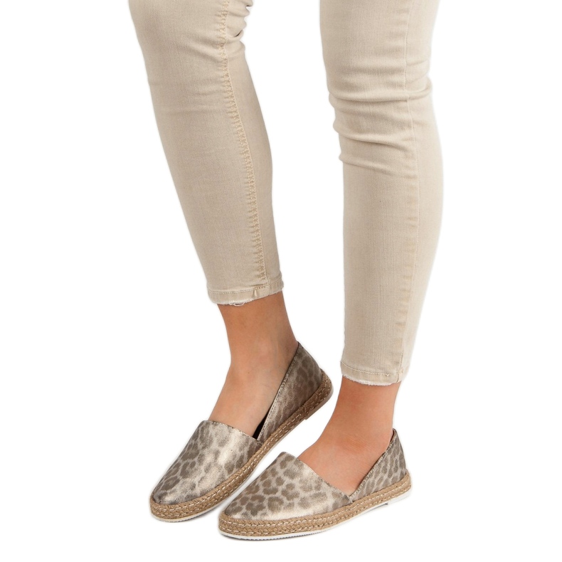 Kylie Gefleckte Espadrilles beige mehrfarbig 2