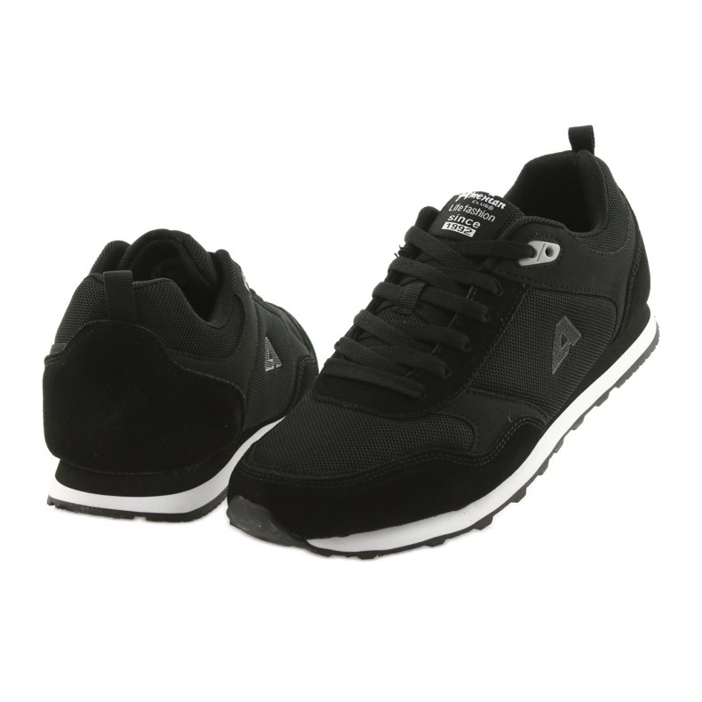 American Club American WT13 schwarze Sportschuhe für Herren 4