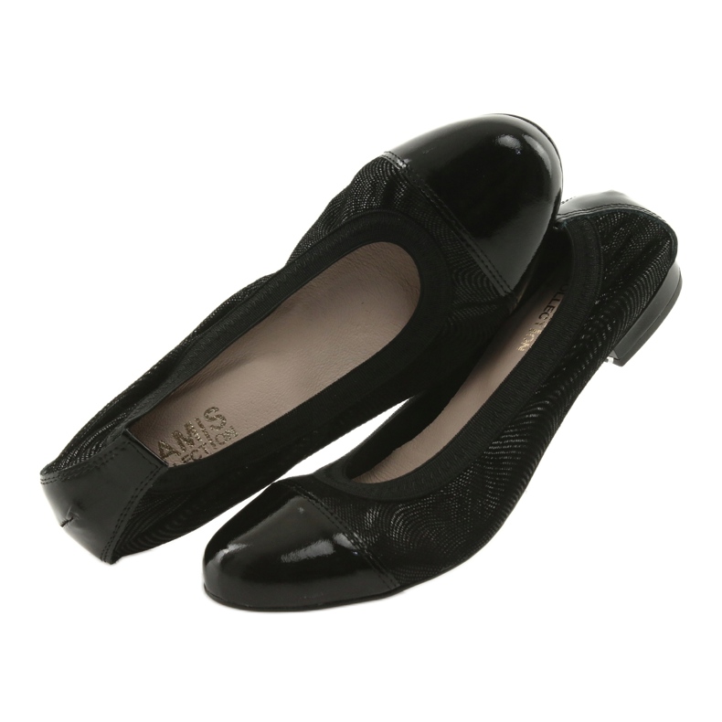 Damen Ballerinas elastisch Gamis 1402 schwarz 5