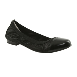 Damen Ballerinas elastisch Gamis 1402 schwarz 1