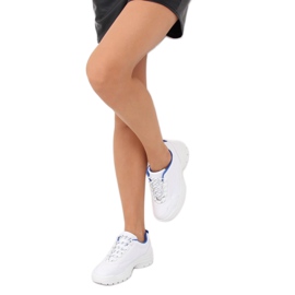 Weiße und blaue Sportschuhe 6256 Blue 1