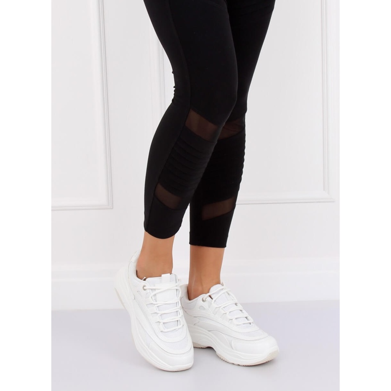 Weiße Damen Sportschuhe B0-15 Weiß 2