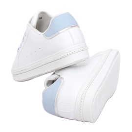 Weiße und blaue Sneakers für Damen H99-36 Blau 1