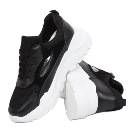 Schwarz PP-37 Schwarze Sportschuhe 2