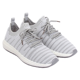 Graue HY2812 Hellgraue Sportschuhe 2