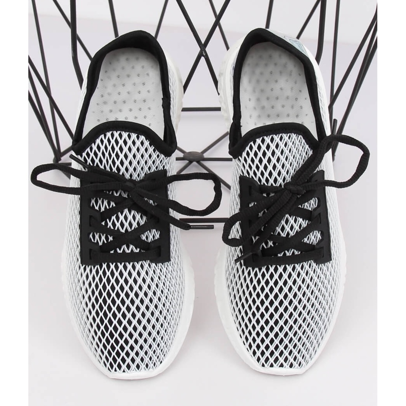 Schwarz PP-45 Schwarze Sportschuhe weiß 1